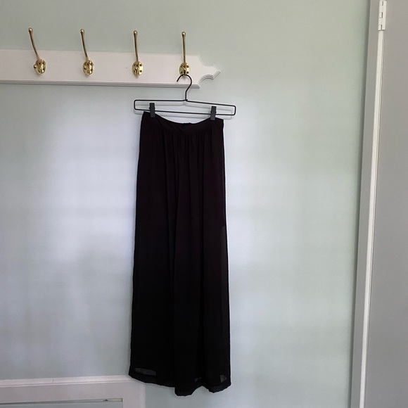 Black sheer maxi skirt - Picture 1 of 5